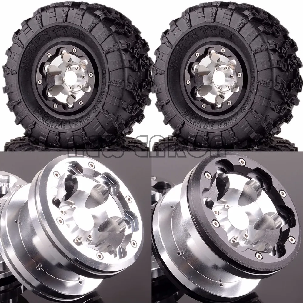 

NEW ENRON Aluminum 2.2" Beadlock Wheel & 128MM TIRE 2023-3022 FOR RC Crawler Axial Traxxas