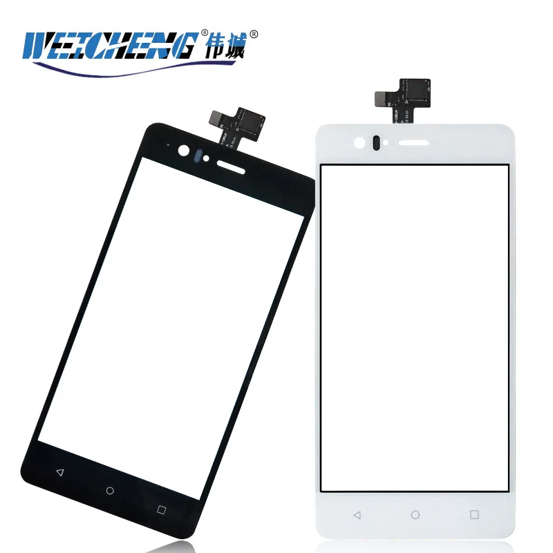 

WEICHENG negro/blanco para BQ Aquaris M5 pantalla táctil exterior Lente de Cristal del Panel del digitalizador de pantalla tácti