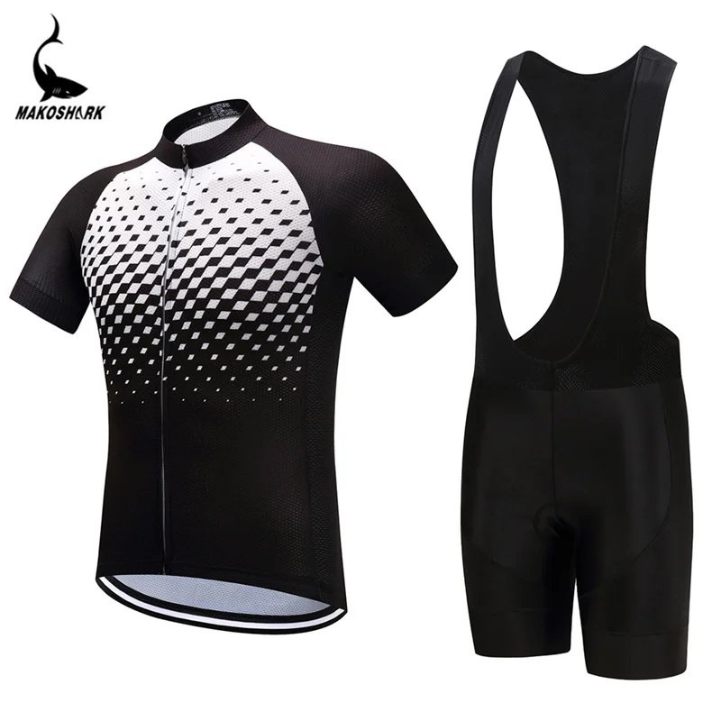 

New MAKOSHARK Pro Team 2017 Cycling Jersey Bicycle Clothing Short Sleeve Bike jerseys Breathable Bib shorts pants Ropa Ciclismo
