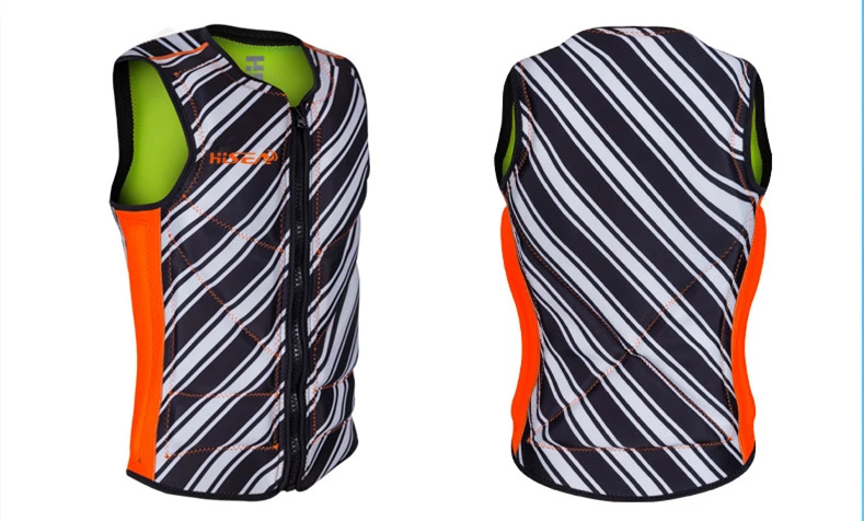 2019 New Life Jacket Super Elastic Vest Swimming Drifting Surfing Portable Folding Life Vest Clothing Large Buoyancy Stripe