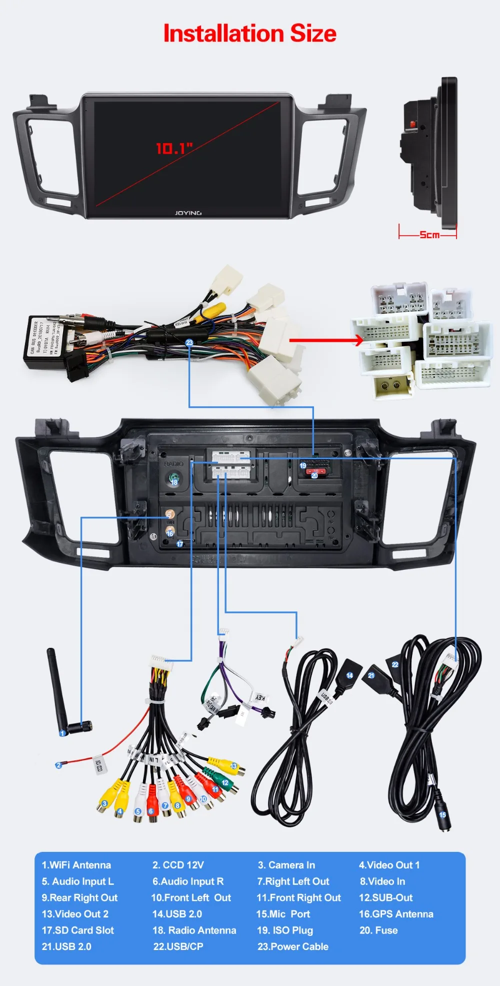 Best 10.1"IPS 4GB+64GB Octa Core Autoradio Head Unit Android 8.1 Car Stereo For TOYOTA RAV4 2012-2018 Music GPS Player Built-in DSP 13