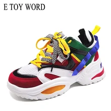 E TOY WORD Sneakers women 2019 Fashion Women Vulcanize shoes platform shoes Breathable Mesh Daddy chunky Sneakers Women Flats E TOY WORD Sneakers women 2019 Fashion Women Vulcanize shoes platform shoes Breathable Mesh Daddy chunky Sneakers Women Flats