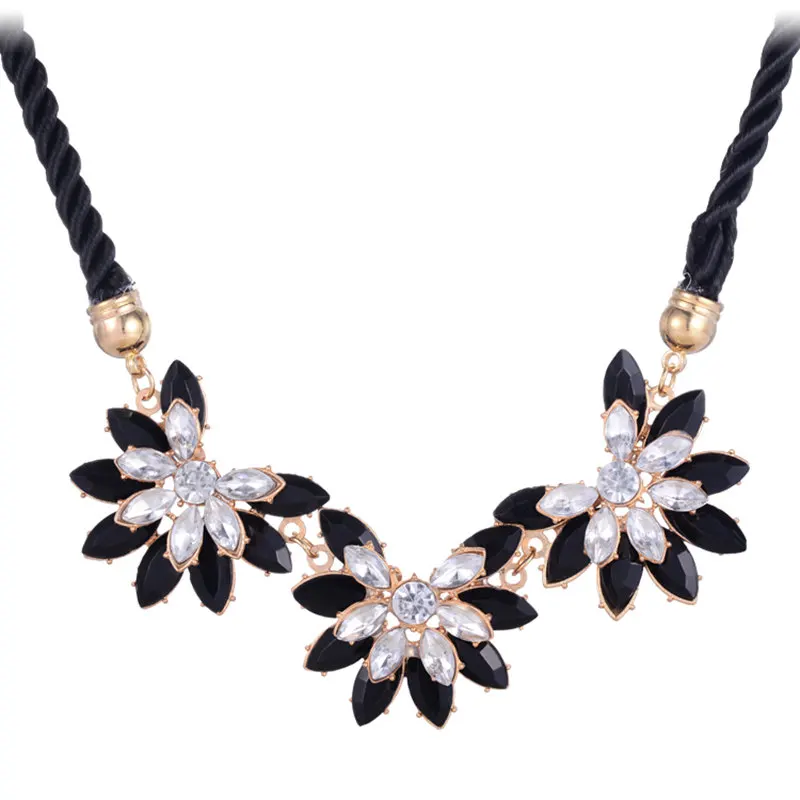 Hot Fashion Flower Banquet Decoration Choker Necklace For font b Women b font Charming font b