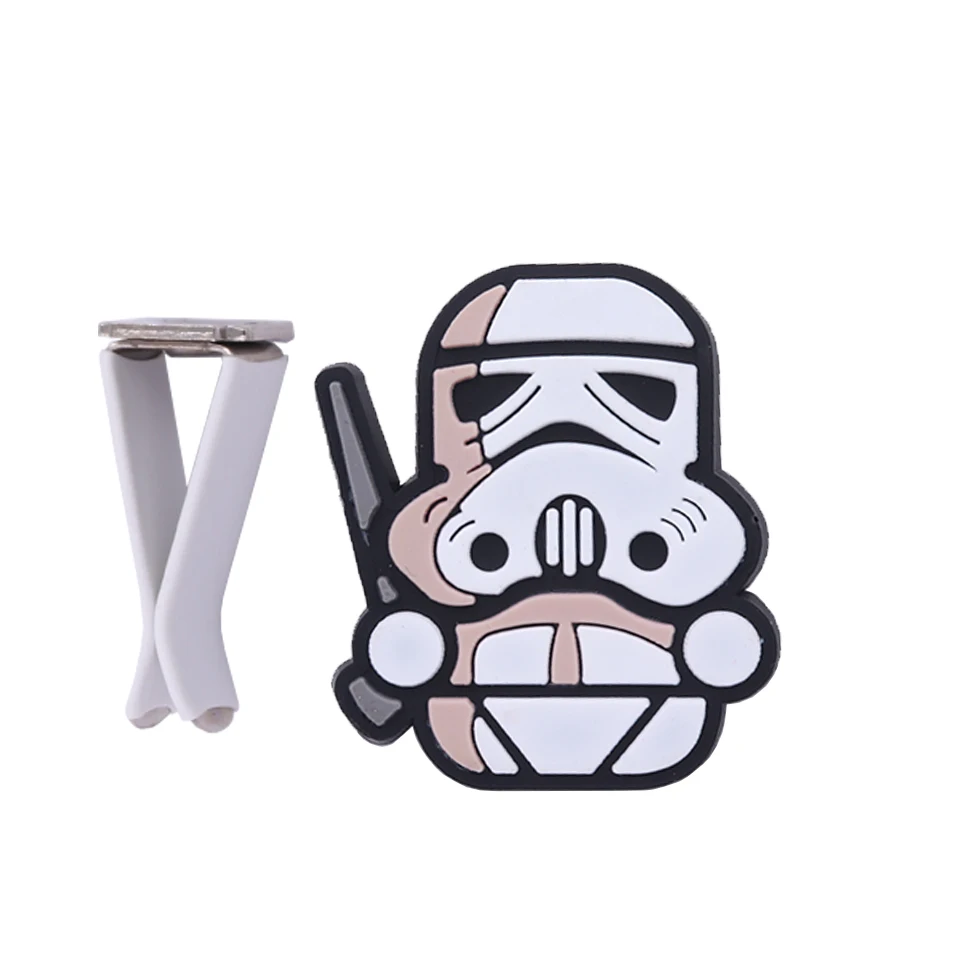 Cartoon Air Freshener Styling perfumes The Avengers Marvel Style Star Wars Iron Man Captain Auto Air Condition Vent Outlet Clip - Название цвета: Clone