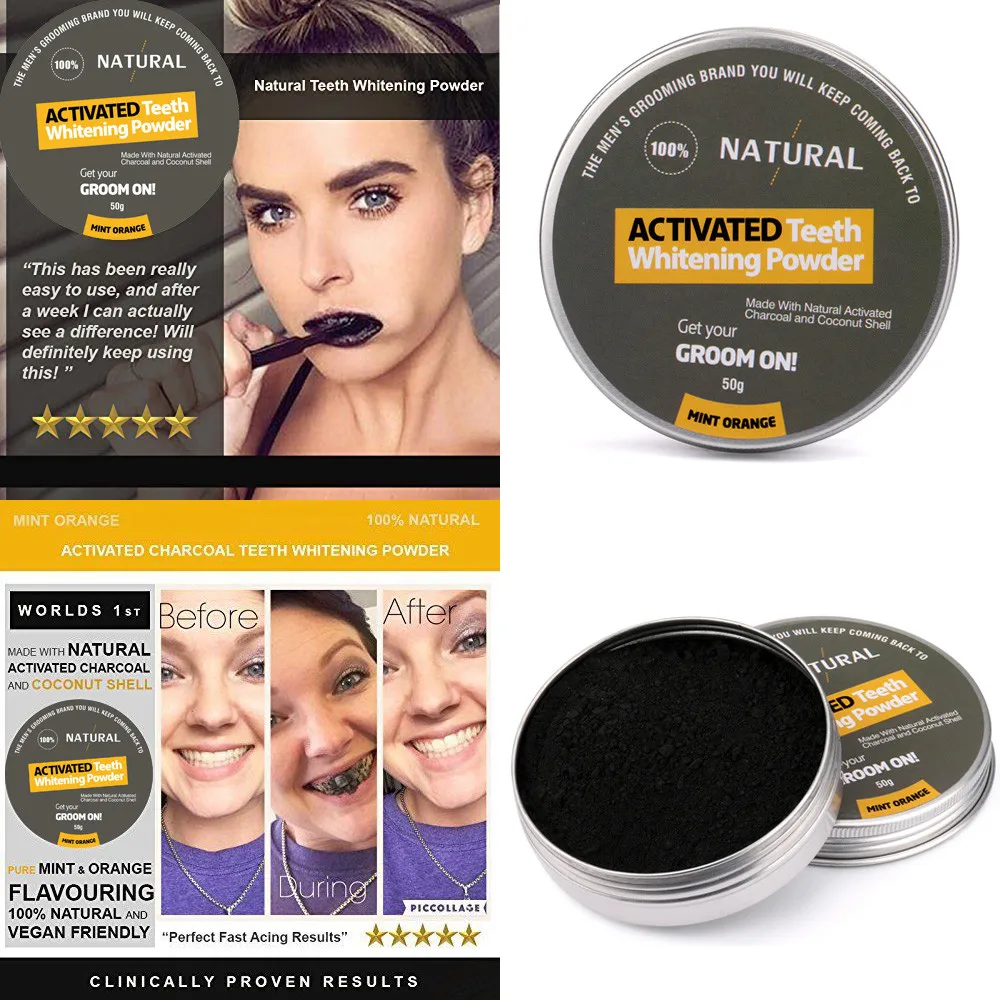 TOP Quality Natural Organic Activated Charcoal Tooth Teeth Whitening