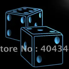 LB897-игральные кости игра Gamble Bar Beer Light Sign