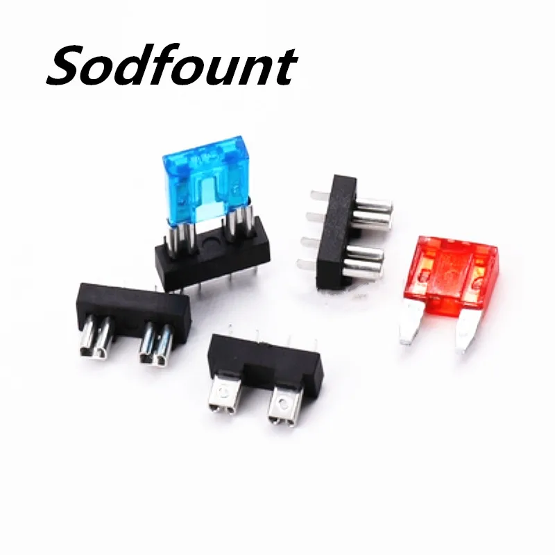 

20pcs 30A 125V DC PCB Automotive fuse insert seat Small fuse chip board socket