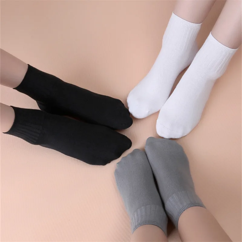 

JQJQ 3 Pairs/Lot Kids Students Cotton Socks For Boys Girls High Quality Hosiery In 3,4,5,6,7,8,9,10,11,12,13,14 Years Old