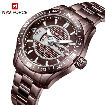

NAVIFORCE Mens Fashion Business Watches Men Luxury Quartz Waterproof Wristwatch Date Display Male Watch Clock Relogio Masculino