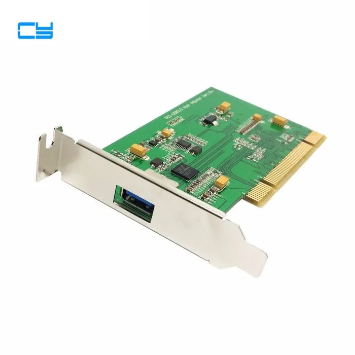 Single Port Super speed USB 3.0 PCI 16x 32x Interface Card adapter for PC with Low Profile Bracket                         