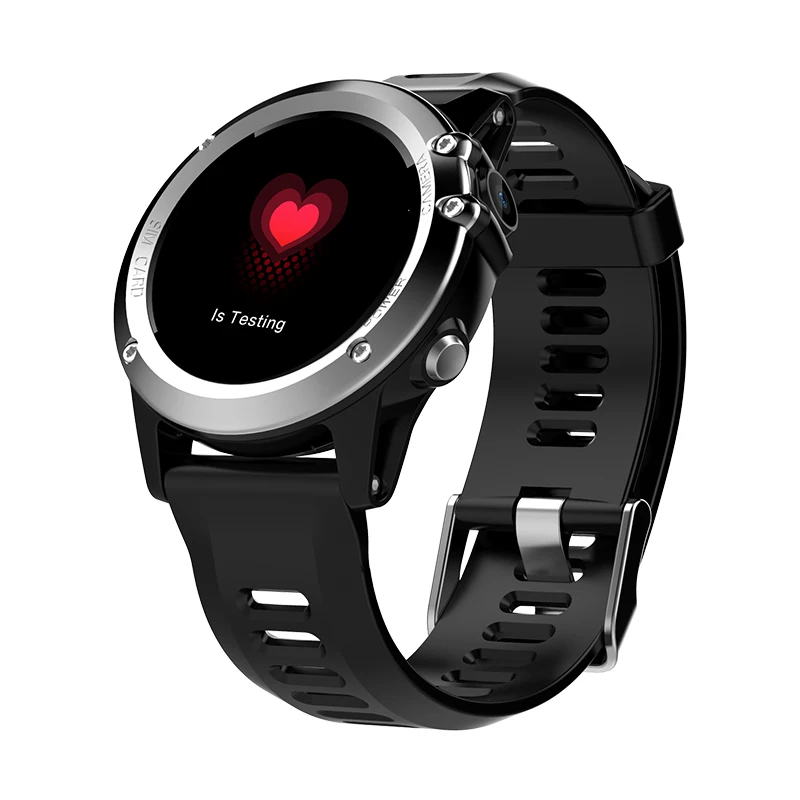 H1 Смарт-часы Android 4,4 Водонепроницаемый 1,3" MTK6572 3g Wifi GPS SIM BT4.0 Smartwatch Для женщин Для мужчин Носимых устройств для iPhone Xiaomi - Цвет: Серебристый