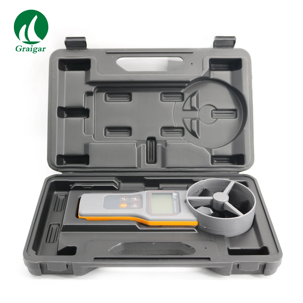 

AZ8917 Handheld Anemometer Measures air velocity volume temperature humidity dew point &wet bulb temperature