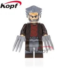 50 шт. PG1583 Супер Герои Росомаха фигурки Каратель анти-Веном Человек-паук дикарь Бэтмен куклы строительные блоки игрушка-подарок для детей