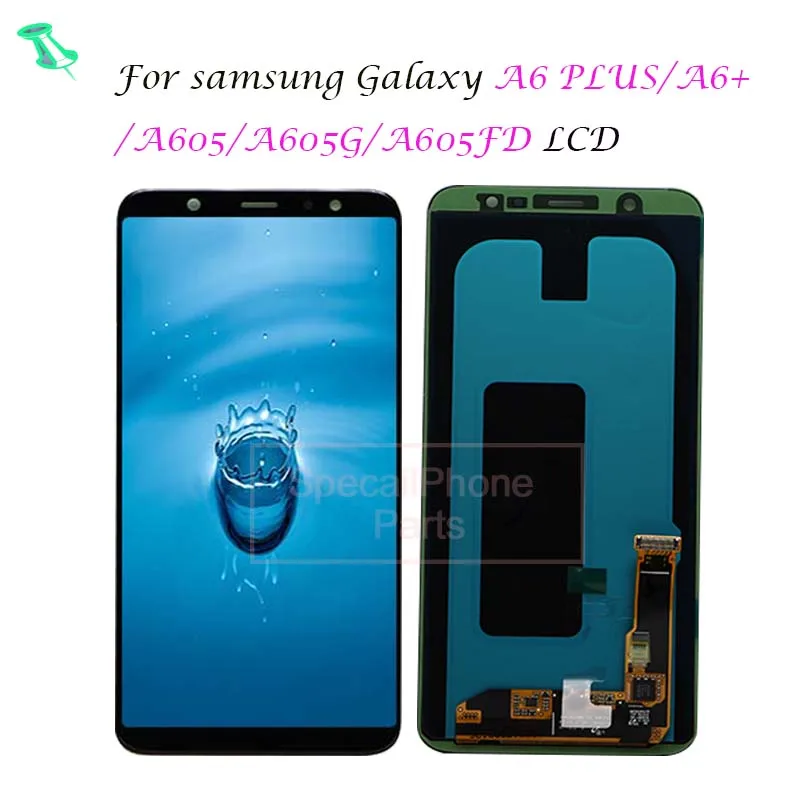 

For 6''Samsung A6 Plus 2018 LCD Display No Dead Pixel AMOLED Touch Screen With Digitizer Assembly For Samsung A605 A605F A6+ LCD