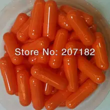 10000 шт./упак.) Размер 0 топы и низ разделены оранжевый/оранжевый желатин пустая капсула