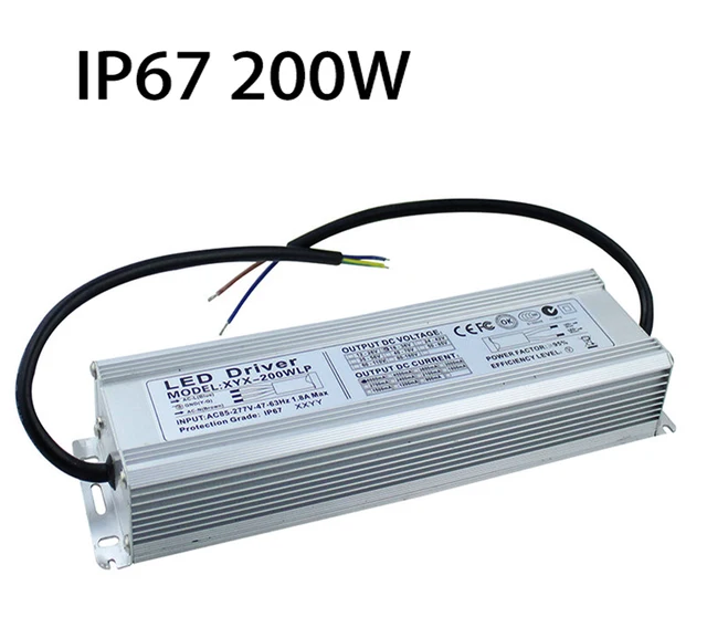 ip67 waterproof transformer 200w power supply adapter led driver