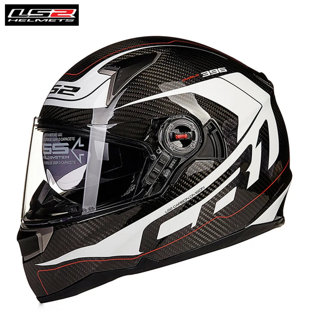 

LS2 Carbon Full Face Motorcycle Helmet Racing Capacetes Moto Casco Kasks Motor Helm Dual Visors