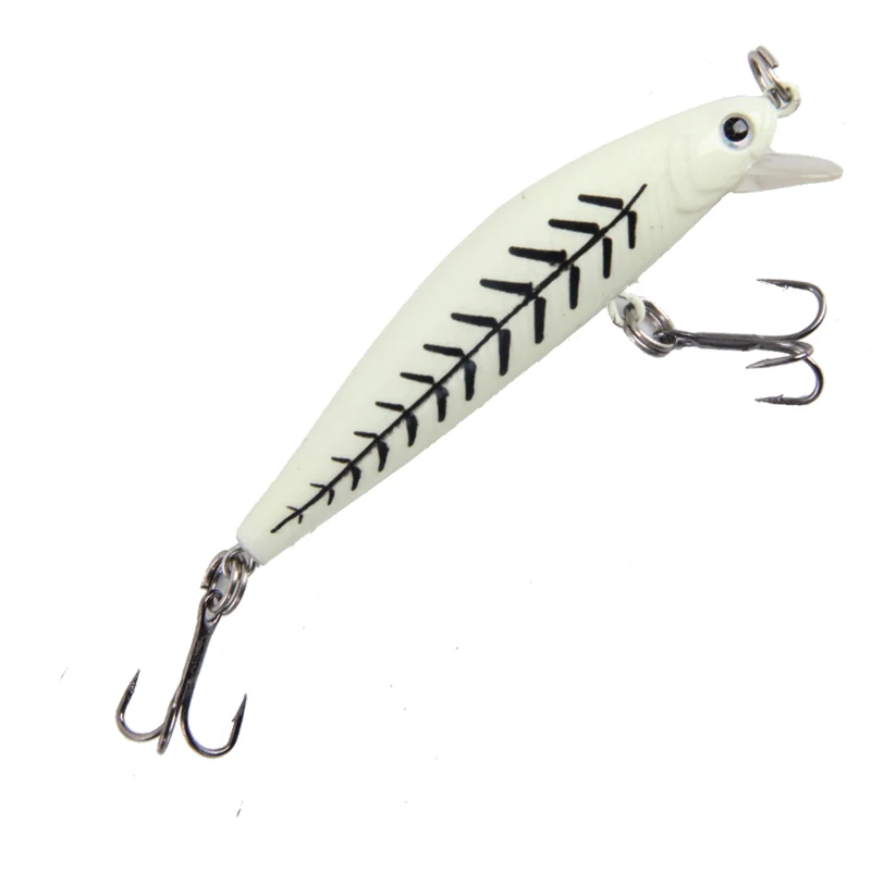 Ilure 2 unids duro señuelos minnow 7 cm 6g buceo artificial cebo plástico duro cebo de pesca wobbler cebo aparejos de pesca Pesca