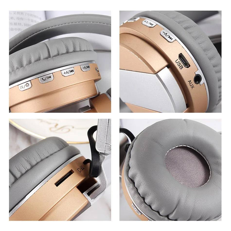 Bluetooth Headphones Wireless V4.2 Stereo Sport Music Headset with mic Support TF Card FM Radio for Xiaomi Android IPhone (12)