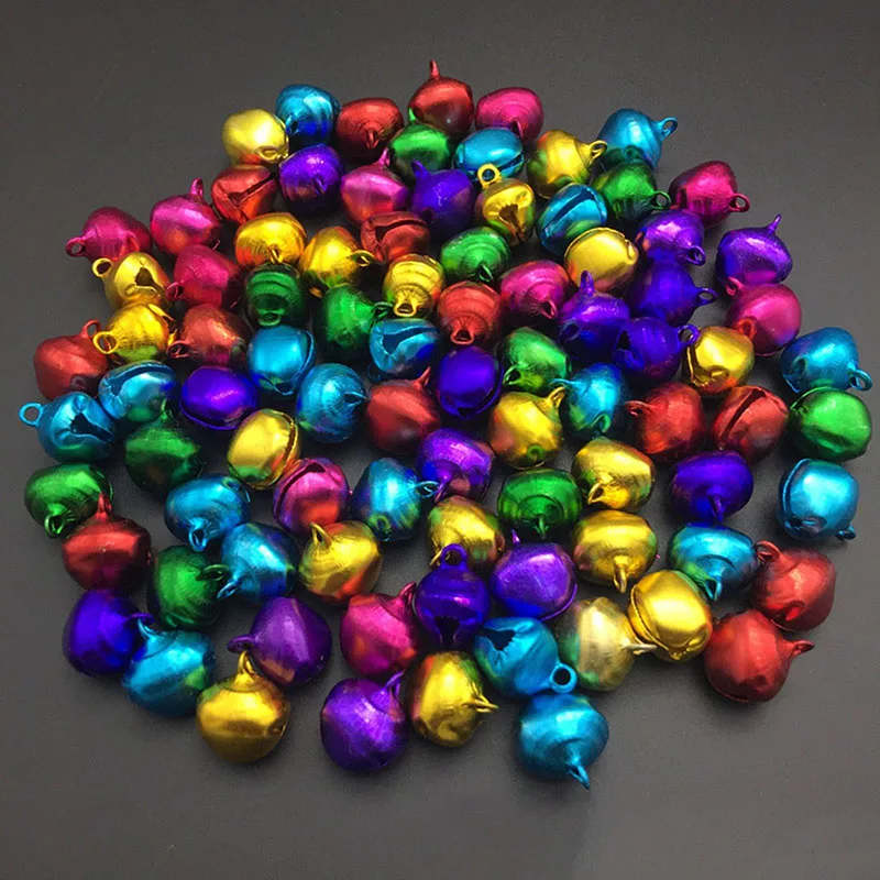 6 мм 200 шт./партия Разноцветные Бусины маленькие колокольчики рождественские украшения подарок(разные цвета