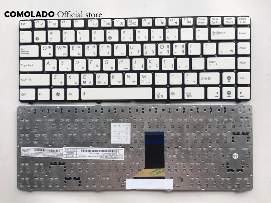 

KR Korean keyboard For ASUS U36 U36SD U36SG U40SD U41J U41JF U41SV White and black without frame Laptop Keyboard KR Layout
