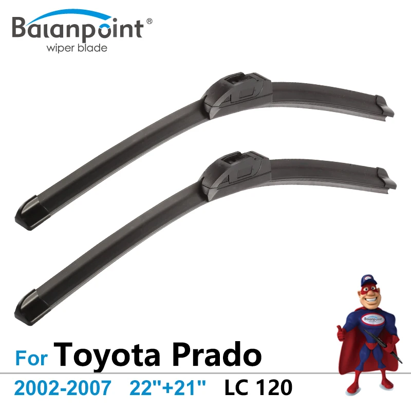 Wiper Blades For Toyota Prado LC 120 2002 2007 22"+21", Set of 2