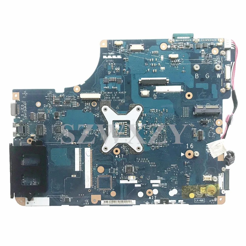 Высококачественная материнская плата для ноутбука Toshiba L500 K000092130 KSWAA LA 4982P 100%