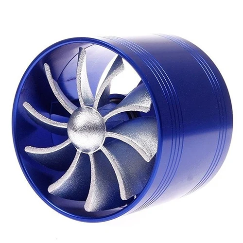 

Car F1-Z Single Fan Air Intake Supercharger Fuel Gas Saver Turbo Turbine Fan