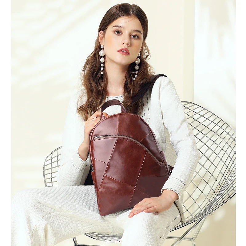  Cobbler Legend Backpack Women 2019 Laptop Bagpack Vintage Classic Genuine Leather Women's Backpack  - 32960341382