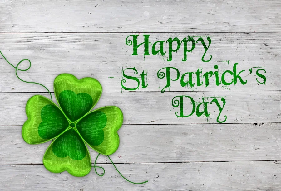 Laeacco Wooden Board Clovers St. Patrick's Day Photography Background Customized Photographic Backdrops For Photo Studio | Электроника