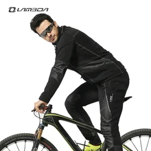 Bicicleta ciclo ciclismo conjuntos de roupas de inverno dos homens quentes mountain road bicicleta jersey manga comprida calças ternos esportivos