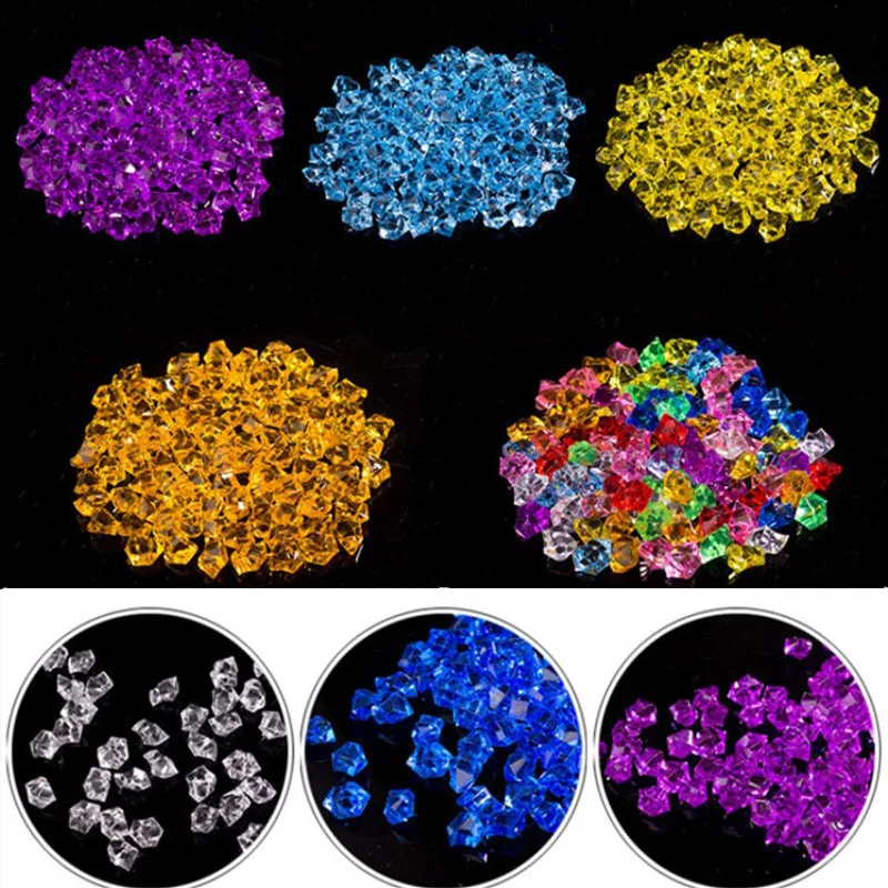 25Pcs/Lot Colorful Aquarium Decoration Fish Tank Artificial Acrylic Stone Simulation Vase Home Wedding Decor 18*25mm|Декорации| |