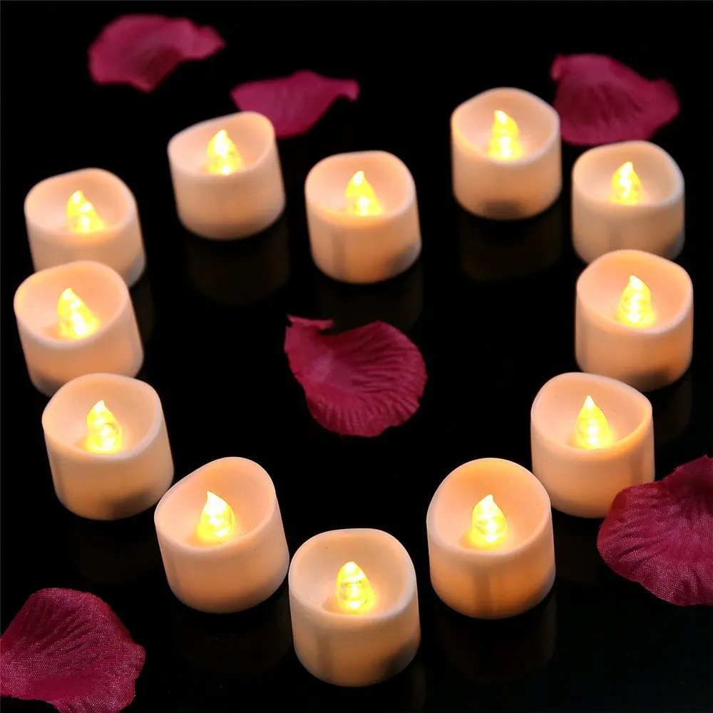lots Flameless LED Tea Light Candles Decorative Tea Light Candle Set of