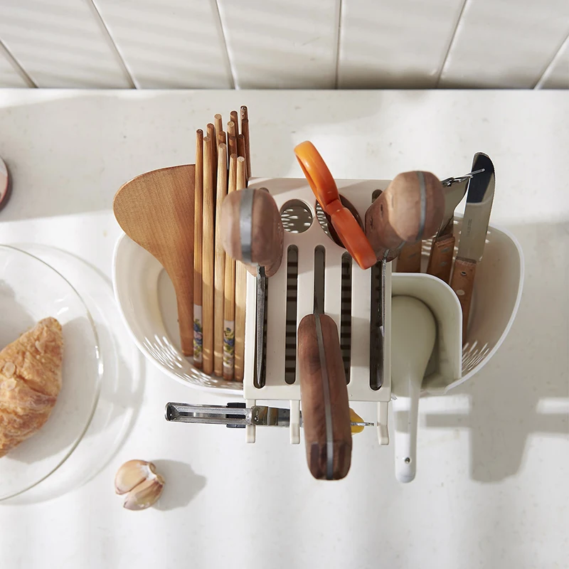 Многофункциональный держатель для ножей пластиковый блок барная разделительная сетка баррель палочки для еды клетка кухонные аксессуары инструменты коробка для посуды