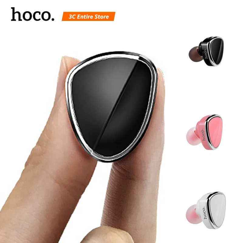 

Hoco Invisible Earpiece Music Earphone Bluetooth In-ear Handsfree Mini Wireless Earphones With Microphone For iPhone IOS Headset
