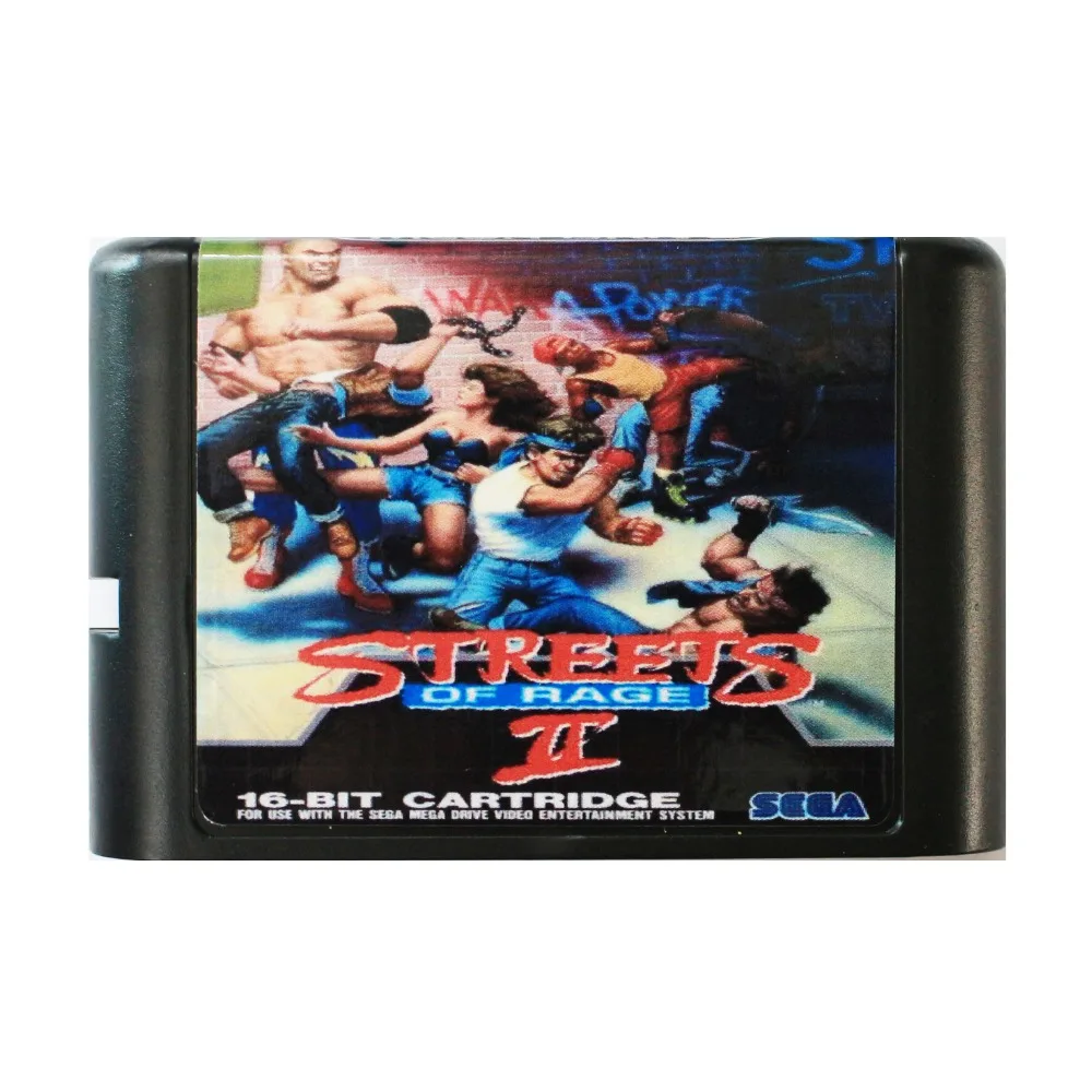 Игровая карта Street Of Rage II (2) 16 бит MD для Sega Mega Drive SEGA Genesis|streets of rage|16 bitmd game |