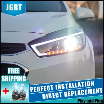 

2PCS LED Headlights For Chevrole Cruze 15-16 Car Led Lights Double Xenon Lens Car Accessories Daytime Running Lights Fog Lamp