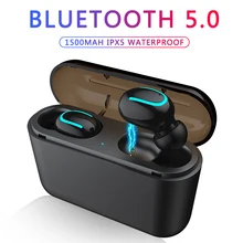 Bluetooth Oortelefoon TWS Draadloze Blutooth 5.0 Oortelefoon Handsfree Hoofdtelefoon Sport Oordopjes Gaming Headset Telefoon PK HBQ(China)