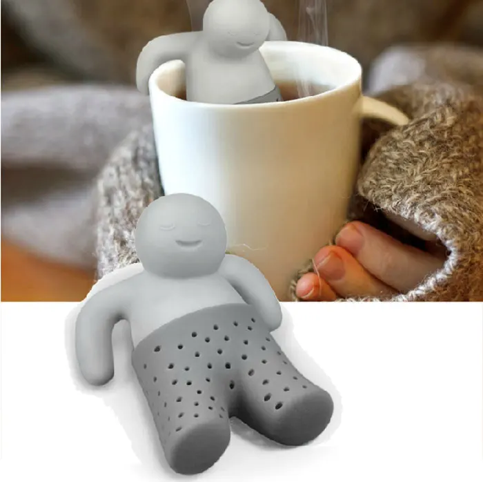 

Free shipping Unique Cute Tea Strainer, Silicone Tea Infuser Filter, 5pcs infuser