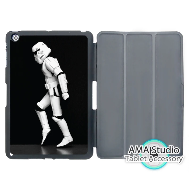 

Star Wars Stormtrooper Moon Walk Smart Cover Case For Apple iPad Mini 1 2 3 4 Air Pro 9.7 Stand Folio Wake Up Sleep Function