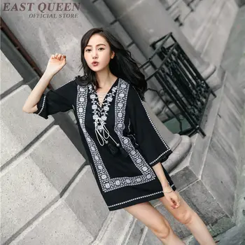 

Women Boho chic mexican hippie ethnic style dress clothing bohemian holiday beach fashion female sexy dresses AA3304