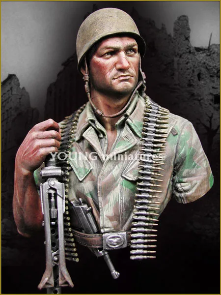 Коллекция 1/10 года фигура из смолы Fallschirmjager Monte кассино 1944 грудь GK армейский