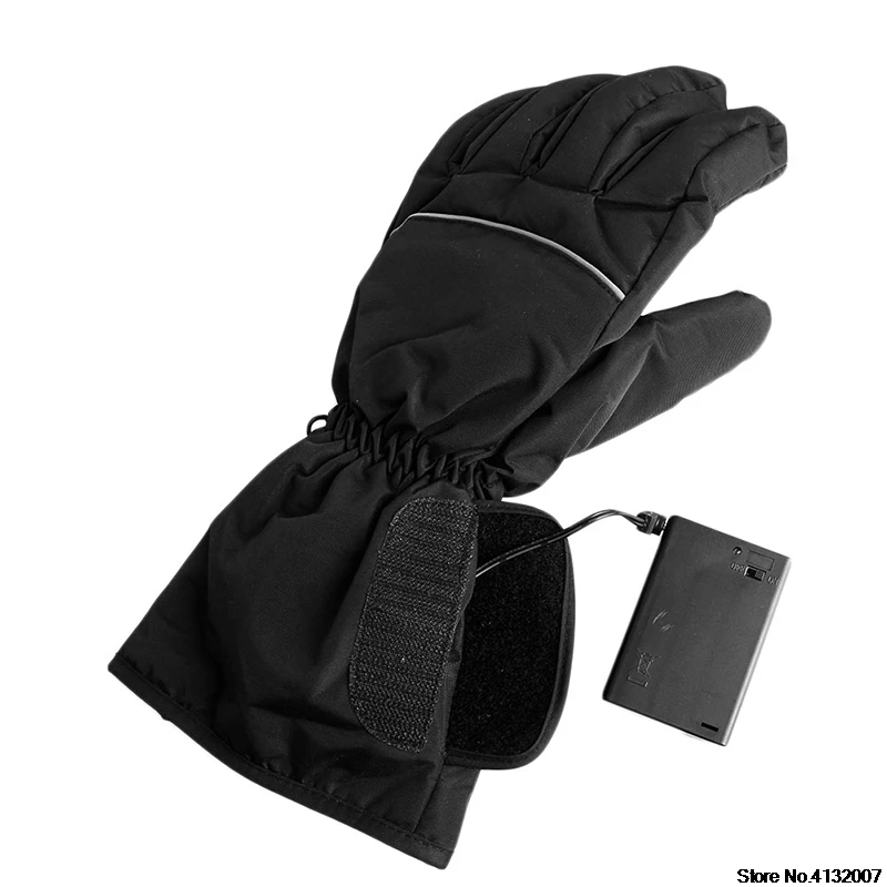 Перчатки электрические перчатки с подогревом на батарейках спортивные контроль температуры перезаряжаемые для мотоцикла Охота зимние