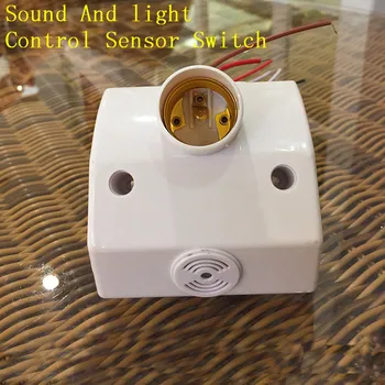 

Wholesale 110-240v sound and light control sensor switch E27 Time delay home project for Warehouse Balcony and Corridor CM081