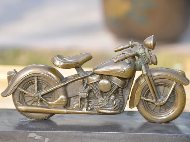 

Bronze ornaments simulation model Harley thday gifts crafts jewelry at home furnishings