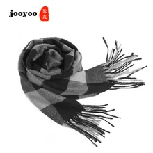 Зимний кашемировый мужской шарф 175*32 см, разноцветный шарф из чистого кашемира, Толстая Женская шаль, высокое качество, новинка jooyoo
