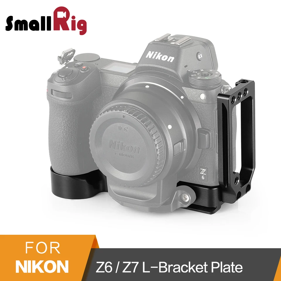 

SmallRig Z6/Z7 L-Bracket Plate for Nikon Z6 and Nikon Z7 Camera Arca-Swiss Standard Quick Release L Plate Mounting Plate -2258