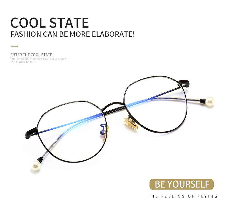 Ретро оправа для очков женские золотые брендовые дизайнерские очки Модные оптические очки Дамская металлическая оправа