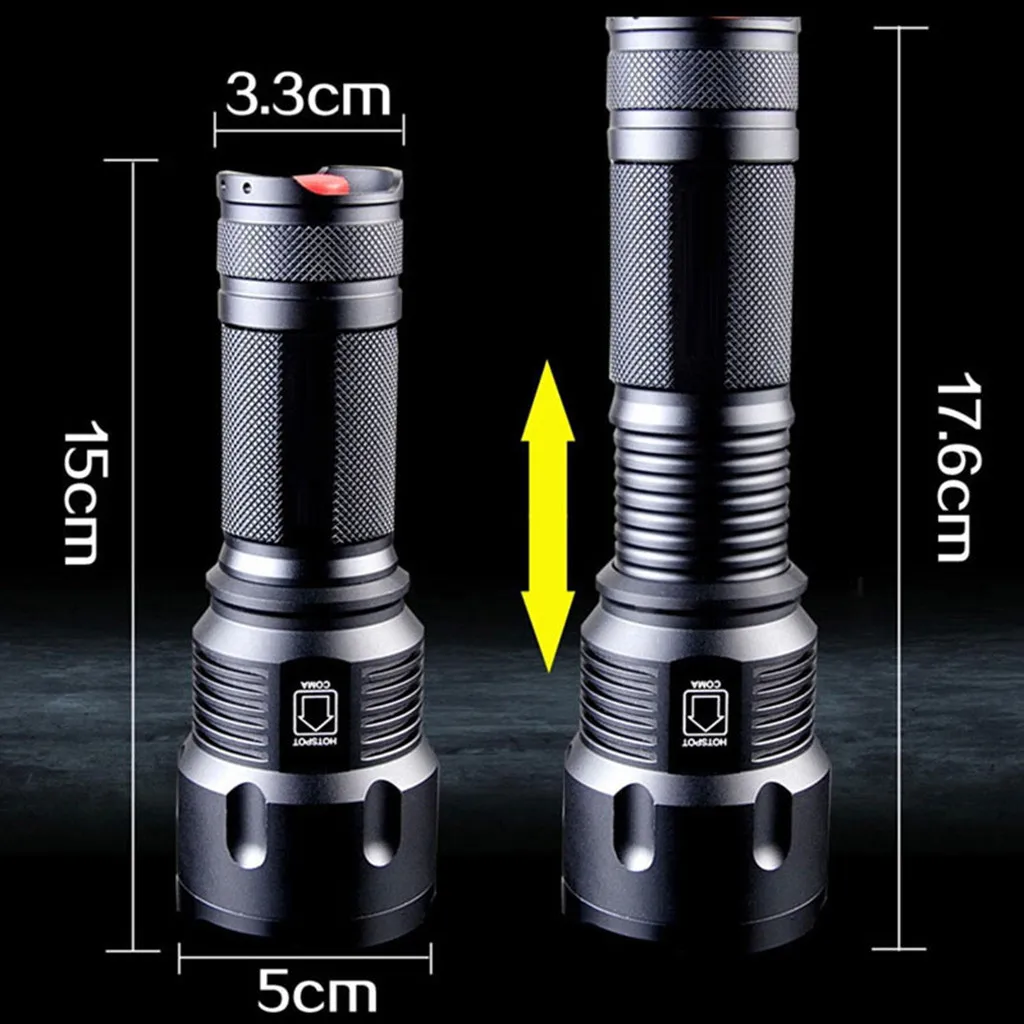 

Bicycle Light Set T6 LED Flashlight Torch Telescopic Zoom Bicycle Light Led Outdoor Lighting 26650