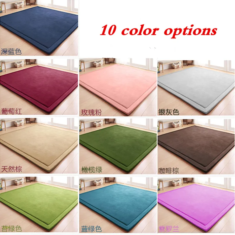 

Japanese style Thick Tatami Carpets baby Crawling Mat bedroom living room Large size carpet bedside Kids Antiskid soft Area Rugs